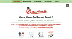 Desktop Screenshot of alarmemaison.biz