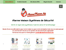 Tablet Screenshot of alarmemaison.biz